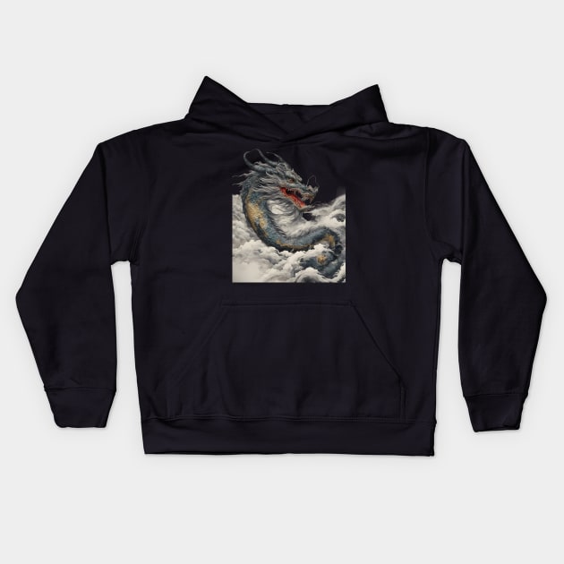 Sky Dragon Kids Hoodie by animegirlnft